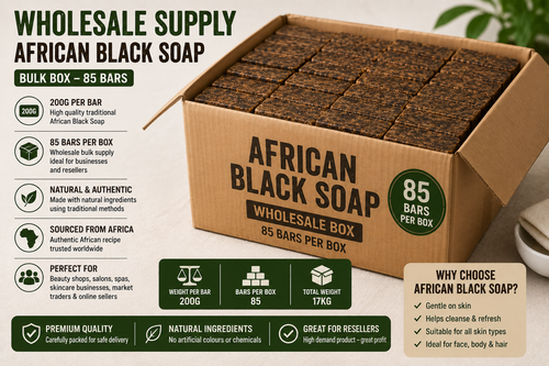 African Black Soap — Box of 85 Wholesale
